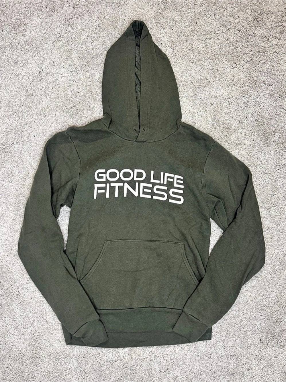 Good Life Fitness hoodie Graphic Pullover in Green